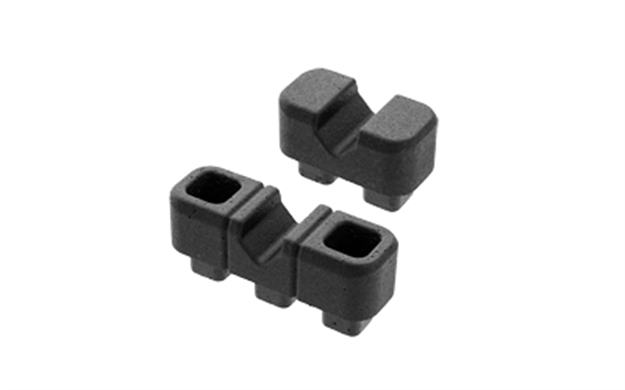 Picture of  Magpul Mag1367-Blk Daka Block Kit V-Block, Includes Double V-Block (2) & Triple V-Blocks (2), Black Polypropylene, Fits Magpul Daka Cases/Organizer Systems