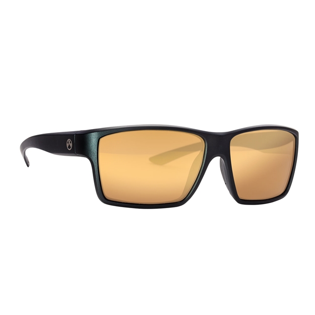 Picture of  Magpul Mag1147-1-001-2030 Explorer Eyewear Adult Bronze Gold Mirror Lens Polycarbonate Black Frame