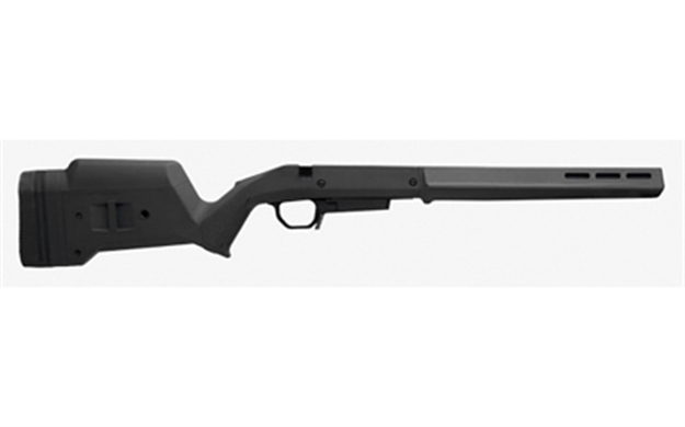 Picture of  Magpul Mag1207-Blk Hunter American Stock Black Adjustable Synthetic Stock With Aluminum Chassis For Short Action Ruger American Right Hand Includes Stanag Mag Well 840815137979