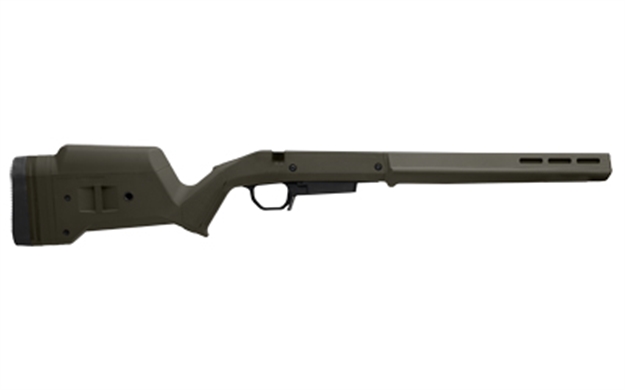 Picture of  Magpul Mag1207-Odg Hunter American Stock OD Green Adjustable Synthetic Stock With Aluminum Chassis For Short Action Ruger American Right Hand Includes Stanag Mag Well