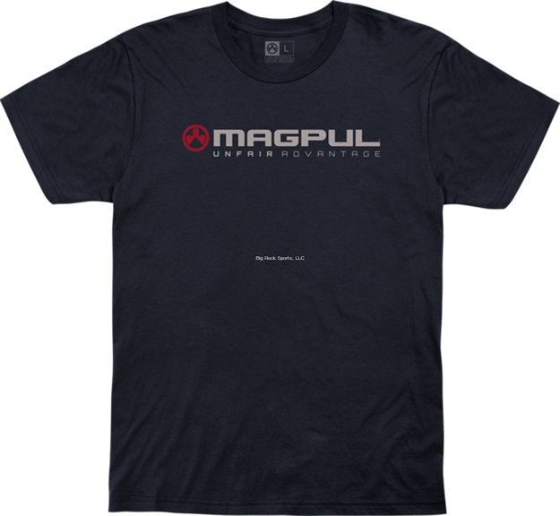 Picture of Magpul Mag1114-410-L Fine Cotton Unfair Advantage Shirt Large Navy
