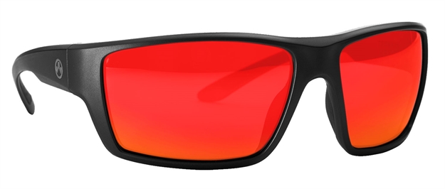 Picture of Magpul Mag1020-067 Terrain  Gray/Red Mirror Polycarbonate Lens Black Frame