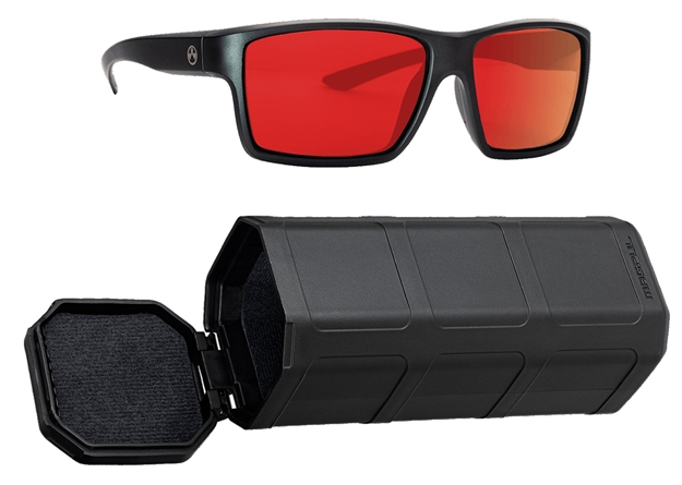 Picture of Magpul Mag1024-067 Explorer  Grey/Red Mirror Polycarbonate Lens Black Frame