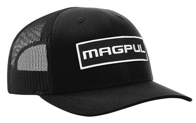 Picture of Magpul Mag1104-001 Wordmark Patch Trucker Hat Black