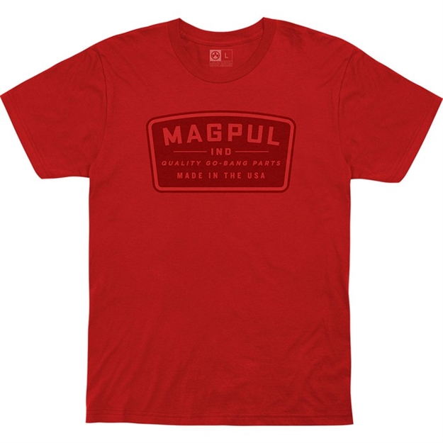 Picture of  Magpul Mag1111-610-3X GO Bang Parts  Red Cotton Short Sleeve 3Xl 840815123699