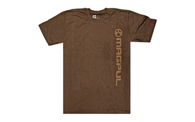 Picture of Magpul Mag1113-200-L Fine Cotton Vert Logo Shirt Large Brown