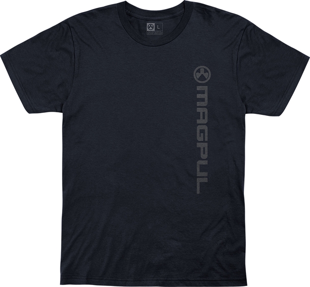 Picture of  Magpul Mag1113-410-S Vertical Logo  Navy Cotton Short Sleeve Small