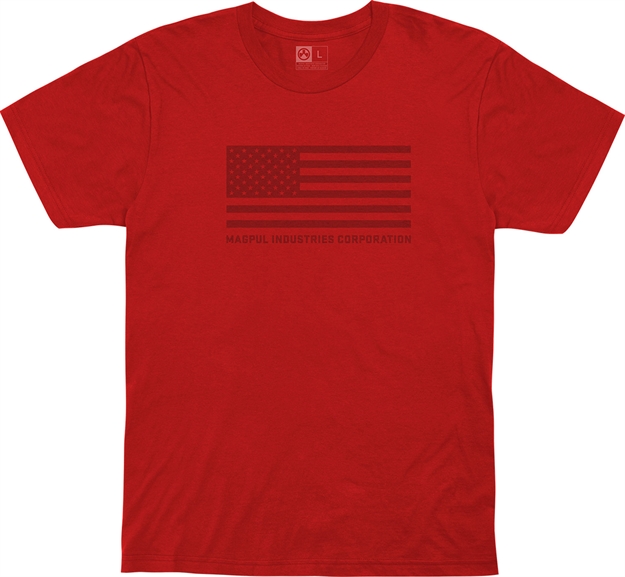 Picture of  Magpul Mag1121-610-S Standard  Red Cotton Short Sleeve Small