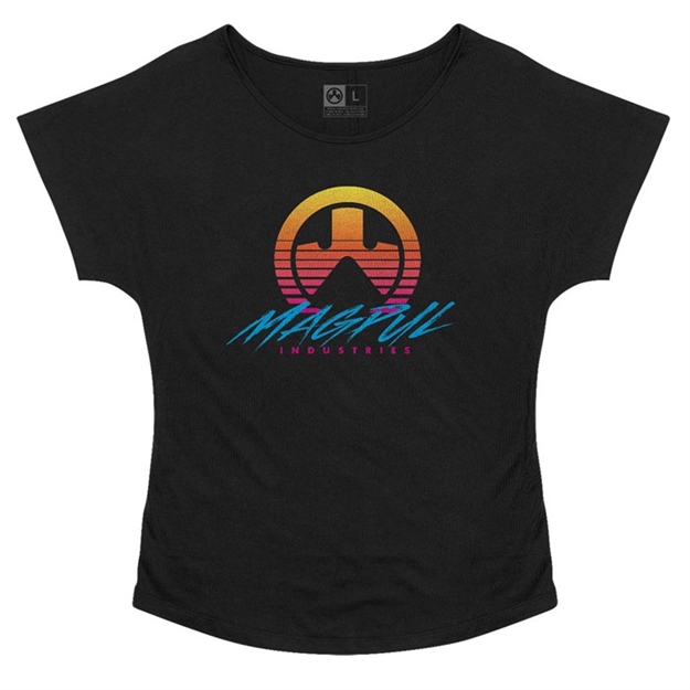 Picture of  Magpul Mag1135-001-M Brenten Ladies T-Shirt Black Short Sleeve Medium