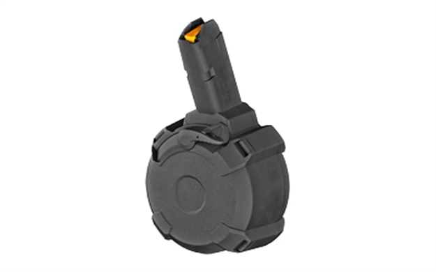 Picture of Magpul Mag1137blk Pmag D-50 Gl9-Pcc 50Rd Drum 9Mm Luger Black Polymer Glock Style Fits Post Pcc (Not B&T Ghm9 & Keltec Sub 2000) MAG1137-BLK