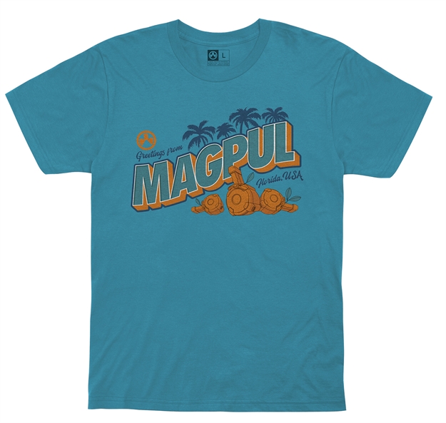 Picture of  Magpul Mag1170-441-S Fresh Squeezed Freedom Cvc  Ocean Blue Cotton/Polyester Short Sleeve Small
