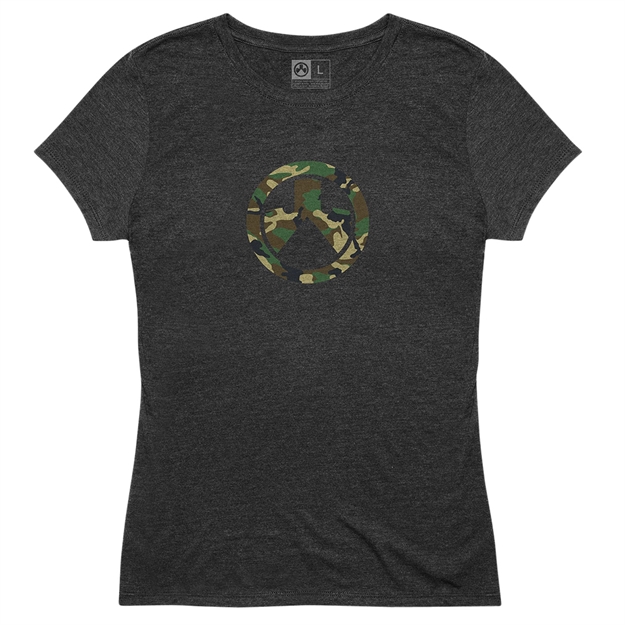 Picture of Magpul Mag1171-011-S Icon Ladies T-Shirt Charcoal Heather Small Short Sleeve