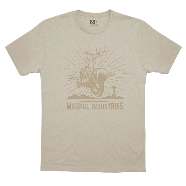 Picture of Magpul Mag1173-271-S Jackalope Rodeo T-Shirt Bone Small Short Sleeve
