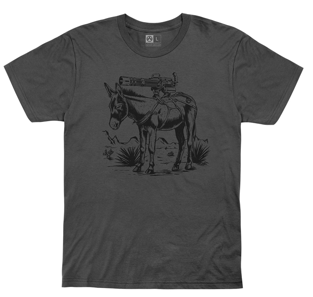 Picture of  Magpul Mag1190-010-S Burro  Charcoal Gray Cotton Short Sleeve Small