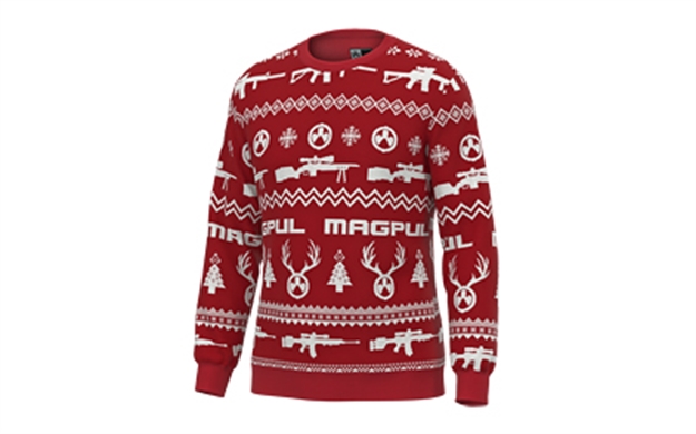 Picture of Magpul Mag1198-610-M Ugly Christmas Sweater Red/White Long Sleeve Medium