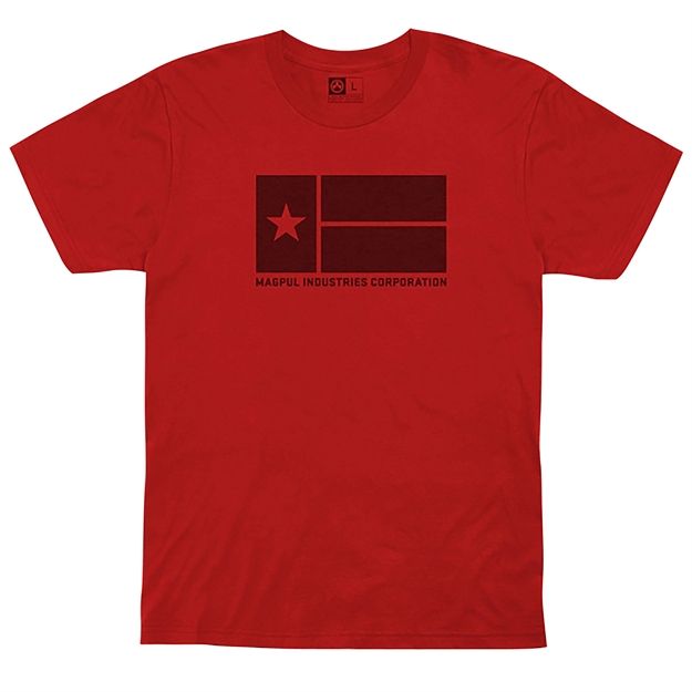 Picture of Magpul Mag1201-610-M Lone Star T-Shirt Red Medium Short Sleeve