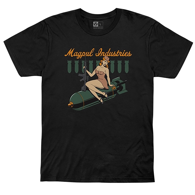 Picture of Magpul Mag1203-001-M Bombshell T-Shirt Black Medium Short Sleeve