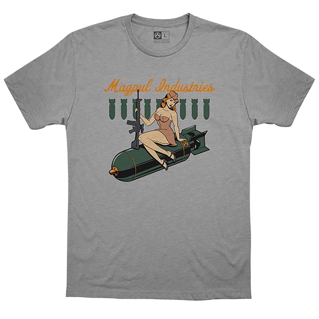 Picture of Magpul Mag1203-030-L Bombshell T-Shirt Athletic Gray Heather Large Short Sleeve