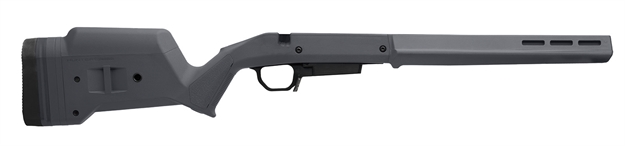 Picture of Magpul Mag1207gry Hunter American Stock Gray Adjustable Synthetic Stock With Aluminum Chassis For Short Action Ruger American Right Hand Includes Stanag Mag Well MAG1207-GRY 840815137993