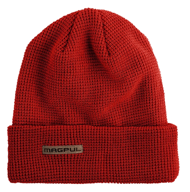 Picture of  Magpul Mag1239-610 Watch Cap Waffle Beanie Red Acrylic/Wool Osfa 840815133520