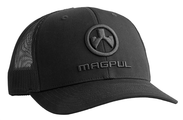 Picture of  Magpul Mag1261001 Covert Trucker Hat Black Adjustable Snapback Osfa Magpul Logo