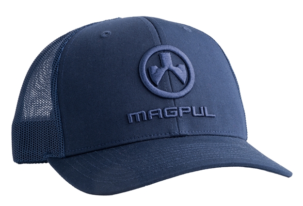 Picture of  Magpul Mag1261410 Covert Trucker Hat Navy Adjustable Snapback Osfa Magpul Logo