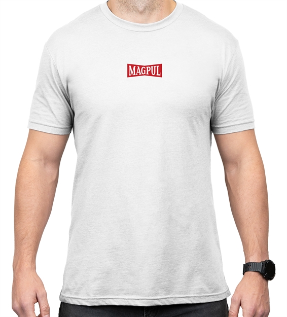 Picture of  Magpul Mag1270100s Hot & Fresh  White Cotton Short Sleeve Small 840815137344
