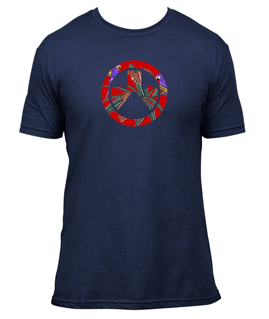 Picture of  Magpul Mag1286-410-S Aloha Icon  Navy Cotton Short Sleeve Small