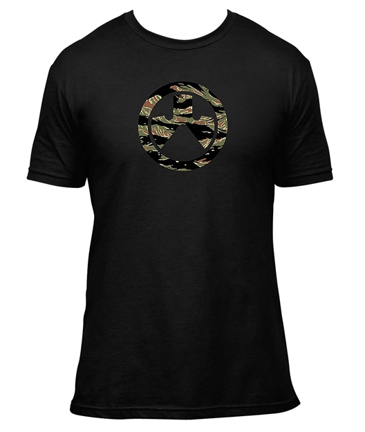 Picture of  Magpul Mag1292-001-L Tiger Stripe Icon  Black Cotton/Polyester Short Sleeve Large