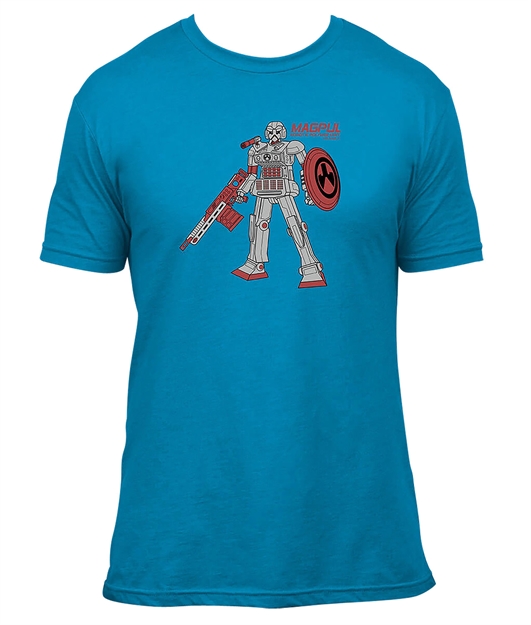 Picture of  Magpul Mag1311-441-L R.P.U.  Ocean Blue 100% Cotton Short Sleeve Large