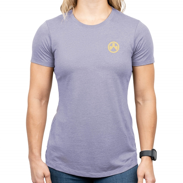 Picture of  Magpul Mag1341-530-S Prickly Pear Women's Orchid Heather Cotton/Polyester Short Sleeve Small 840815142263
