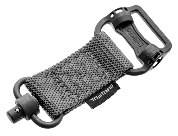 Picture of  Magpul Mag519-Gry Ms1/Ms4 Sling Adapter Made OF Steel With Maganese Phosphate Stealth Gray Finish, Polymer Hardware, Nylon 1.25" Webbing & Two TO One-Point Design For Ar-15, M4, M16, Ak-Platform & Akm