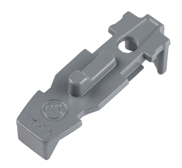 Picture of  Magpul Mag803-Gry Tactile Lock-Plate Type 1 Made OF Polymer W/ Stealth Gray Finish & 1/8" Single Ridge For Pmag 10/20/30 Ar/M4 Gen M3/Ar 300 B Gen M3 Floor Plates/5 Per Pack 840815117599