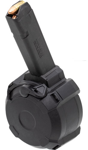 Picture of Magpul Magazine Pmag 9Mm D-50 For Glock 50Rd Drum Black! MAG1033BLK
