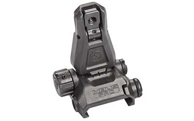 Picture of  Magpul Mag276-Blk Mbus Pro Sight Rear  Qpq Melonited Steel Construction For AR Platform