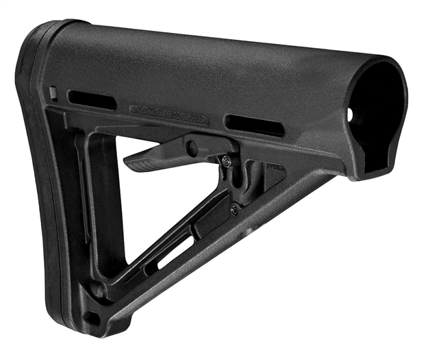 Picture of  Magpul Mag401-Blk Moe Carbine Stock Black Synthetic With Ar-15, M16, M4 With Commercial Tube (Tube Not Included)