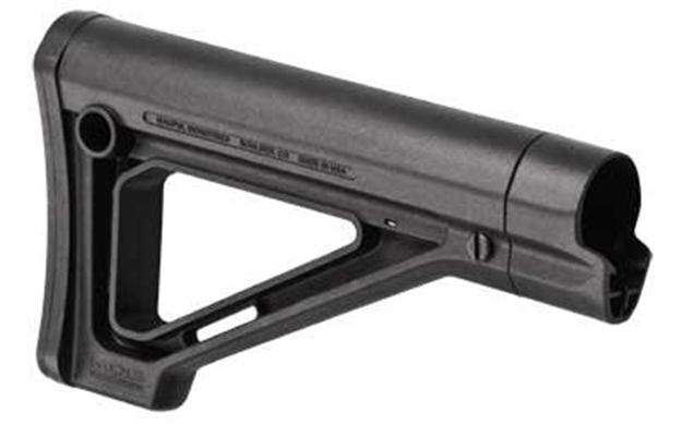 Picture of Magpul Industries Corporation Moe Fixed Carbine Stock Commercial Spec Black MAG481-BLK