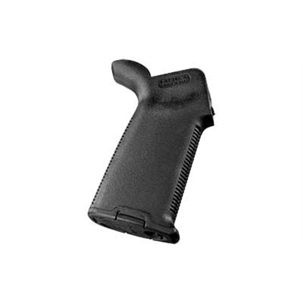 Picture of  Magpul Mag416-Blk Moe+ Grip Black Polymer W/Overmolded Rubber Textured Finish Fits Ar-15/Ar-10/M16/M4/M110/Sr25