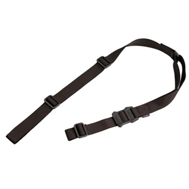 Picture of  Magpul Mag513-Blk Ms1 Sling Made OF Black Nylon Webbing With 48"- 60" Oal, 1.25" W & Adjustable Two-Point Design For AR Platforms