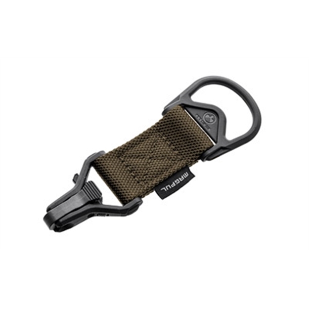 Picture of  Magpul Mag516-Coy Ms1/Ms3 Sling Adapter Made OF Steel With Coyote Melonite Finish, Polymer Hardware, Nylon 1.25" Webbing & Two TO One-Point Design For Ar-15, M4 & M16 873750010748
