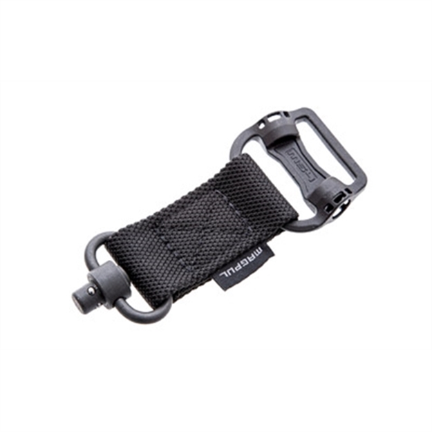 Picture of  Magpul Mag519-Blk Ms1/Ms4 Sling Adapter Made OF Steel With Maganese Phosphate Black Finish, Polymer Hardware, Nylon 1.25" Webbing & Two TO One-Point Design For Ar-15, M4, M16, Ak-Platform & Akm