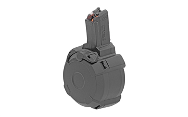 Picture of Magpul Mag1181blk Pmag  Black Drum 50Rd 9Mm Luger For H&K Mp5/94 MAG1181-BLK 840815132226