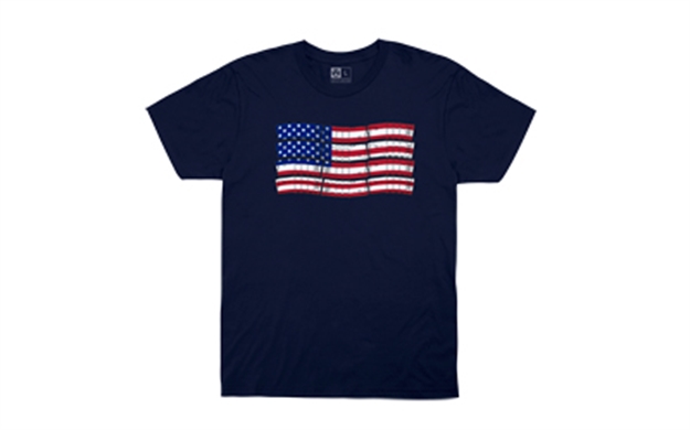 Picture of Magpul Mag1180-410-Xl Pmag-Flag T-Shirt Navy XL Short Sleeve