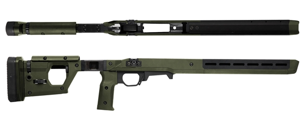 Picture of  Magpul Mag997-Odg Pro 700 Stock Fixed W/Aluminum Bedding OD Green Synthetic For Remington 700 SA