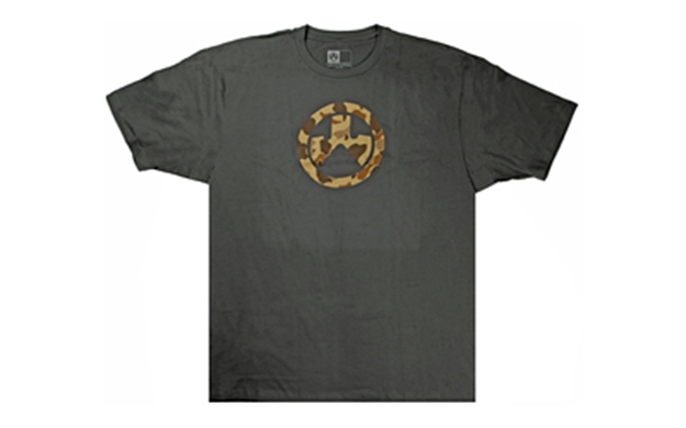 Picture of Magpul Mag1138-010-L Raider Camo Icon T-Shirts Charcoal Gray Large Short Sleeve