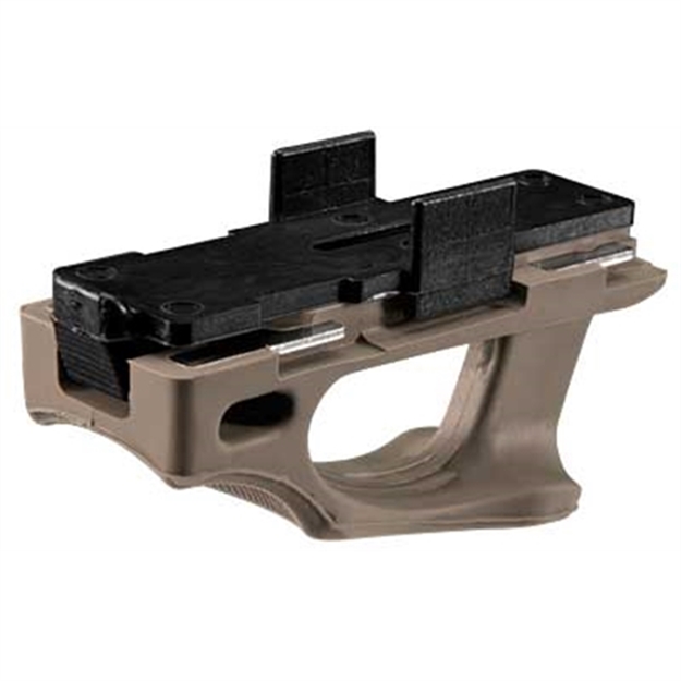 Picture of  Magpul Mag020-Fde Ranger Plate  Made OF Stainless Steel W/ Overmolded Santoprene Rubber & Flat Dark Earth Finish For 5.56X45mm Nato Usgi 30-Round Aluminum Magazine/3 Per Pack 873750000282