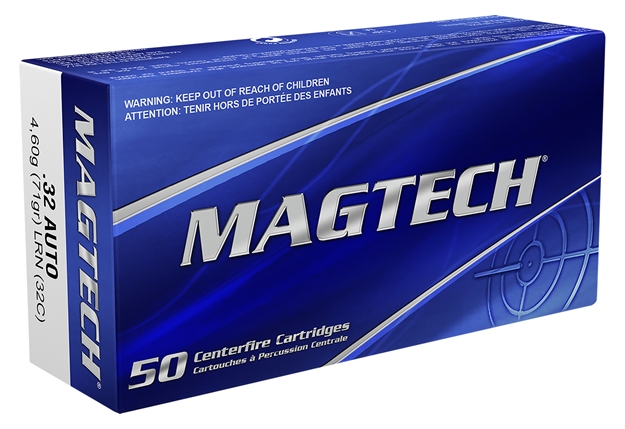 Picture of Magtech 32C Range/Training  32Acp 71Gr Lead Round Nose 50 Per Box/20 Case 754908170012 -