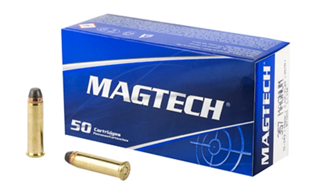 Picture of  Magtech 357A Range/Training  357Mag 158Gr Semi Jacketed Soft Point Flat 50 Per Box/20 Case 754908110018