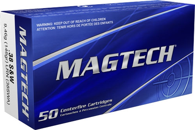 Picture of  Magtech 38Swa Range/Training  38S&W 146Gr Lead Round Nose 50 Per Box/20 Case