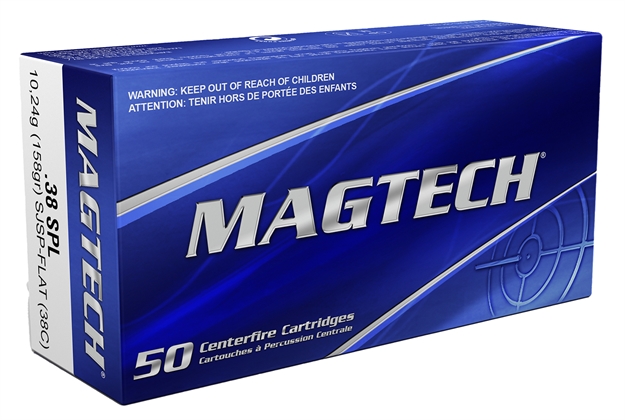 Picture of  Magtech 38C Range/Training  38Special 158Gr Semi Jacketed Soft Point Flat 50 Per Box/20 Case 754908107018